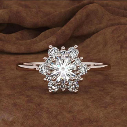 Close cut diamond ring