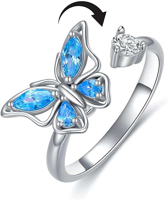 New revolving butterfly ring