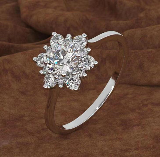 Close cut diamond ring