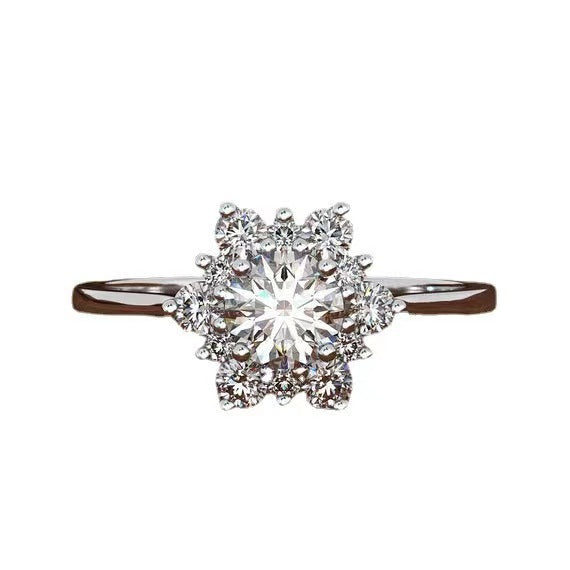 Close cut diamond ring