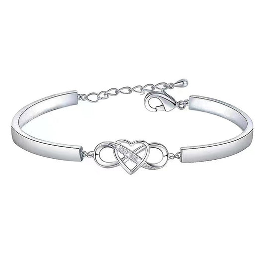 In autumn and winter 2022, the new trendy love 8-character bracelet, fashionable and popular letters, versatile girlfriends and sisters, and the same bracelet.