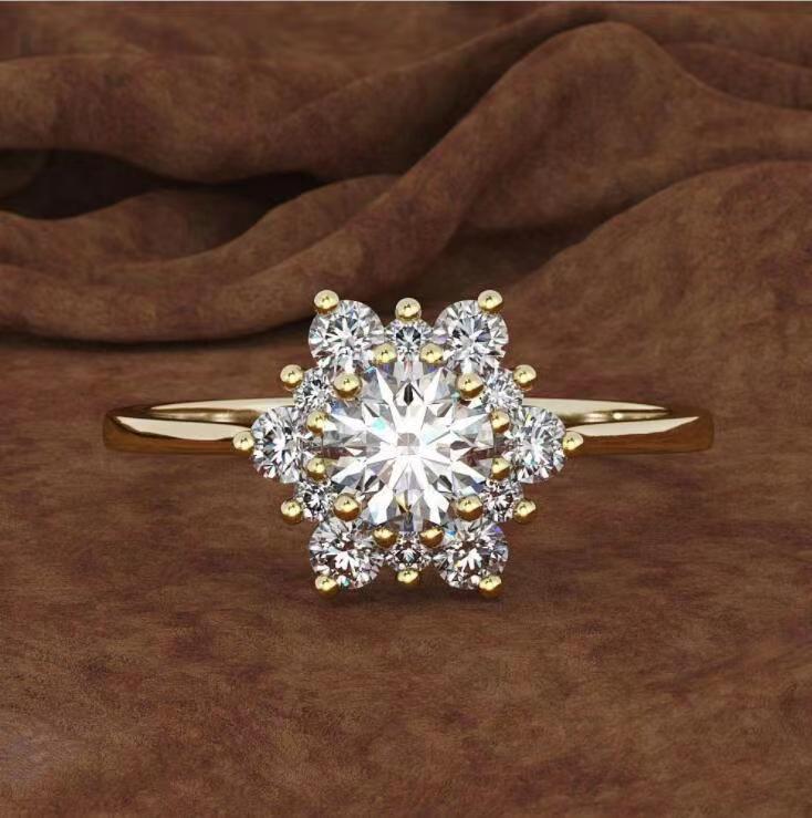 Close cut diamond ring